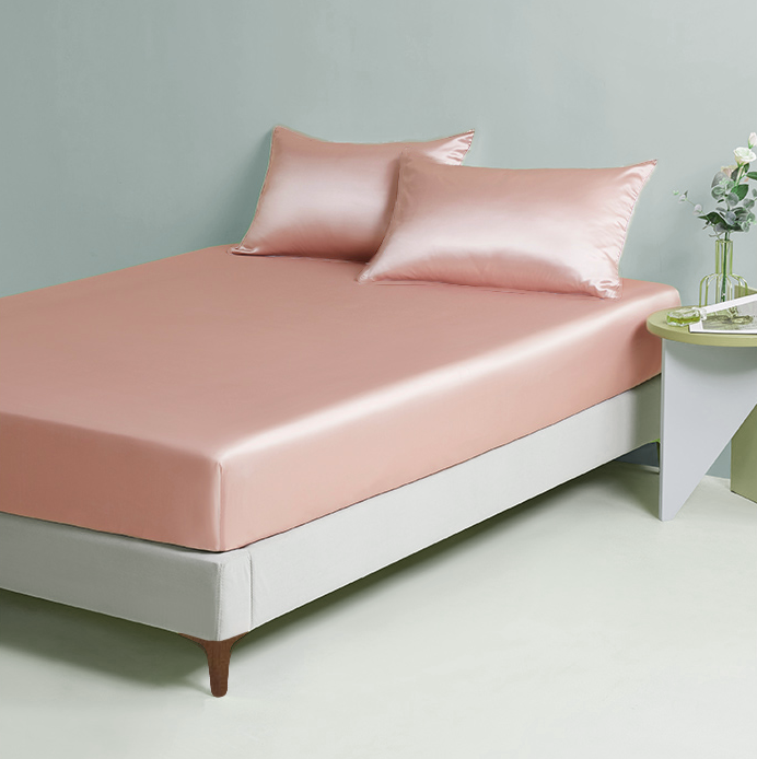 Silk Sheet Set, Pearl Pink