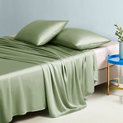 Silk Sheet Set, Sage Green