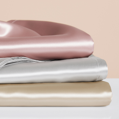 Silk Flat Sheet, Champagne