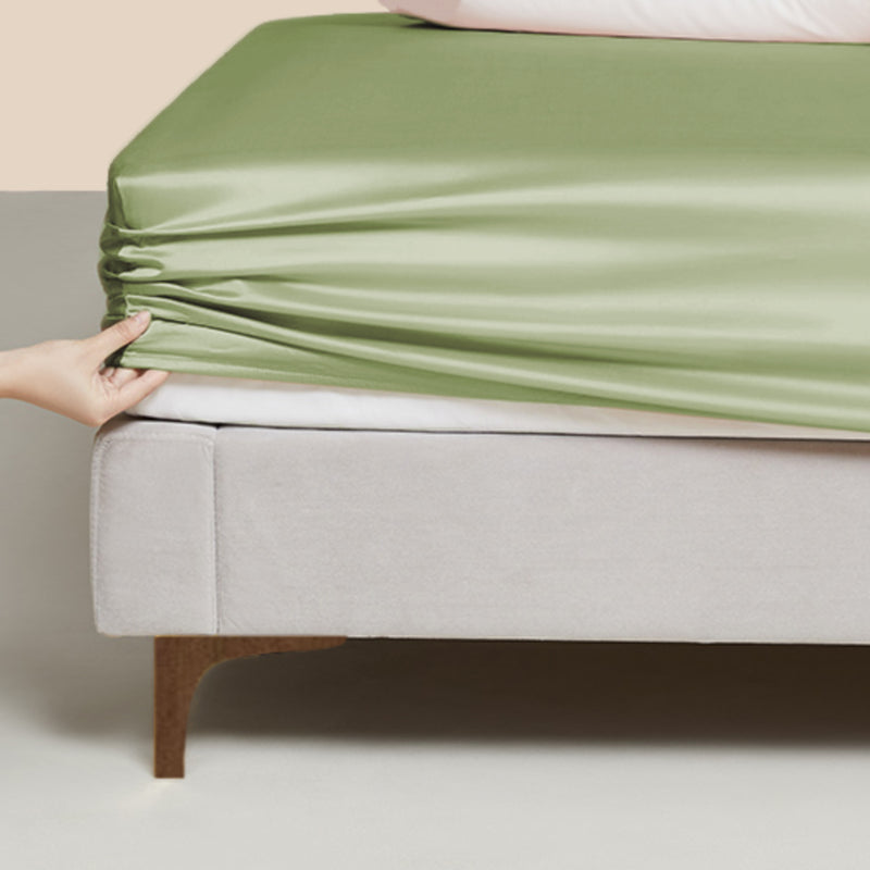 Silk Sheet Set, Sage Green