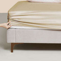 Silk Fitted Sheet, Champagne