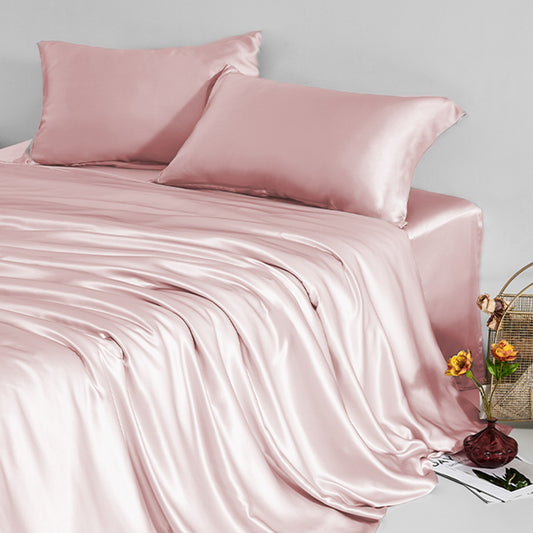 Silk Duvet Cover, Purple Pink