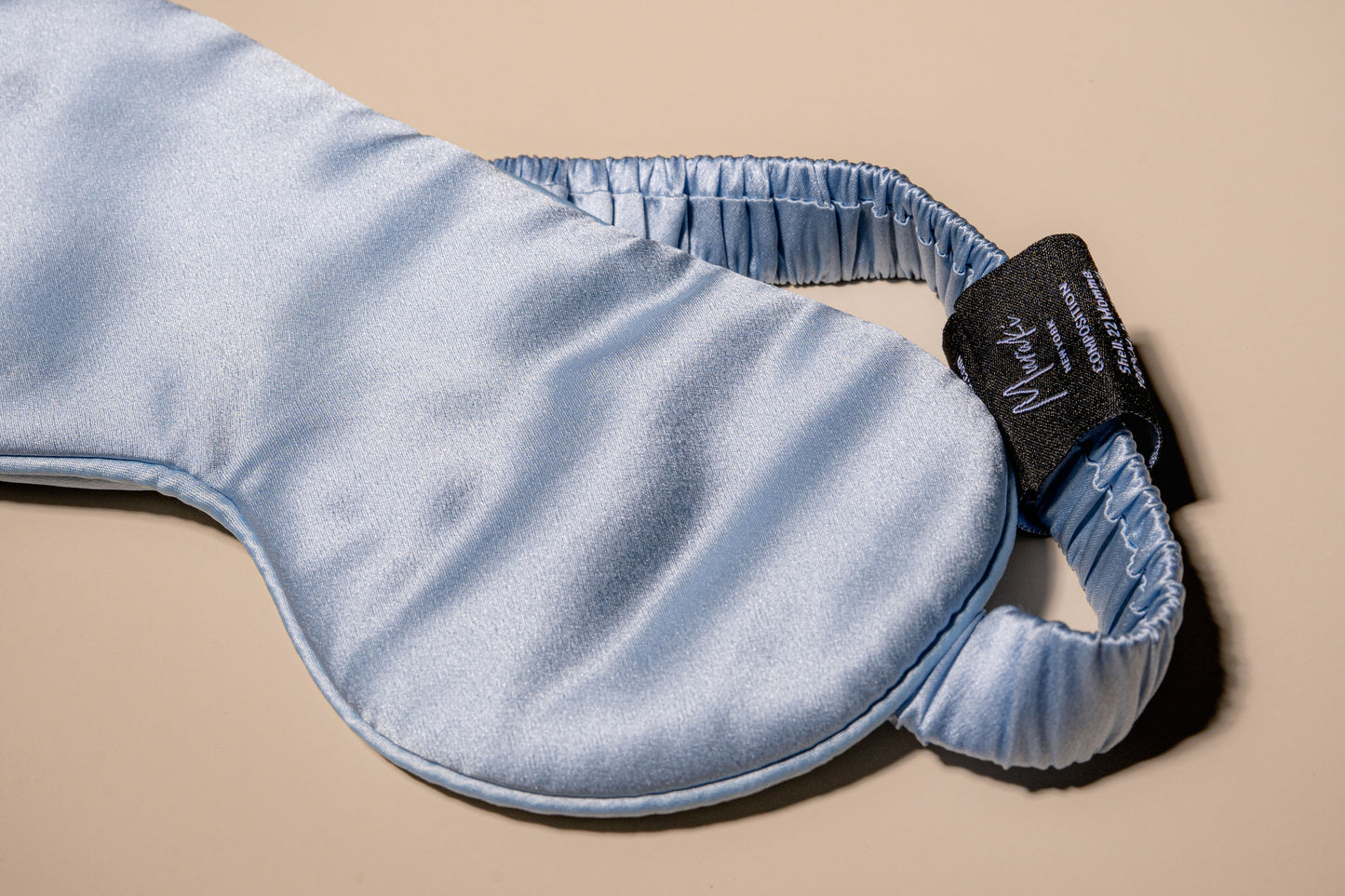 Sky Blue Silk Eye Mask