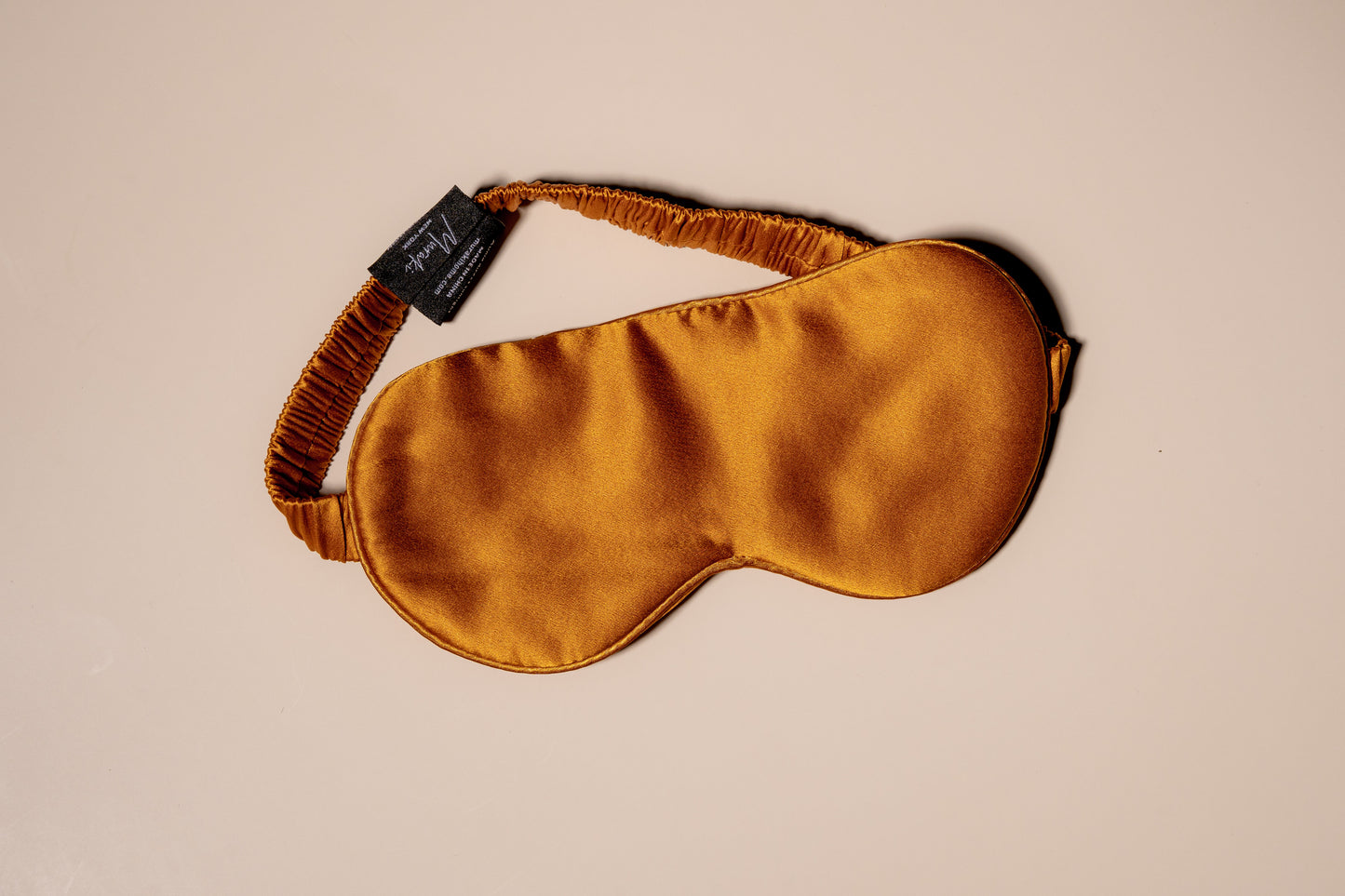 Burnt Orange Silk Eye Mask